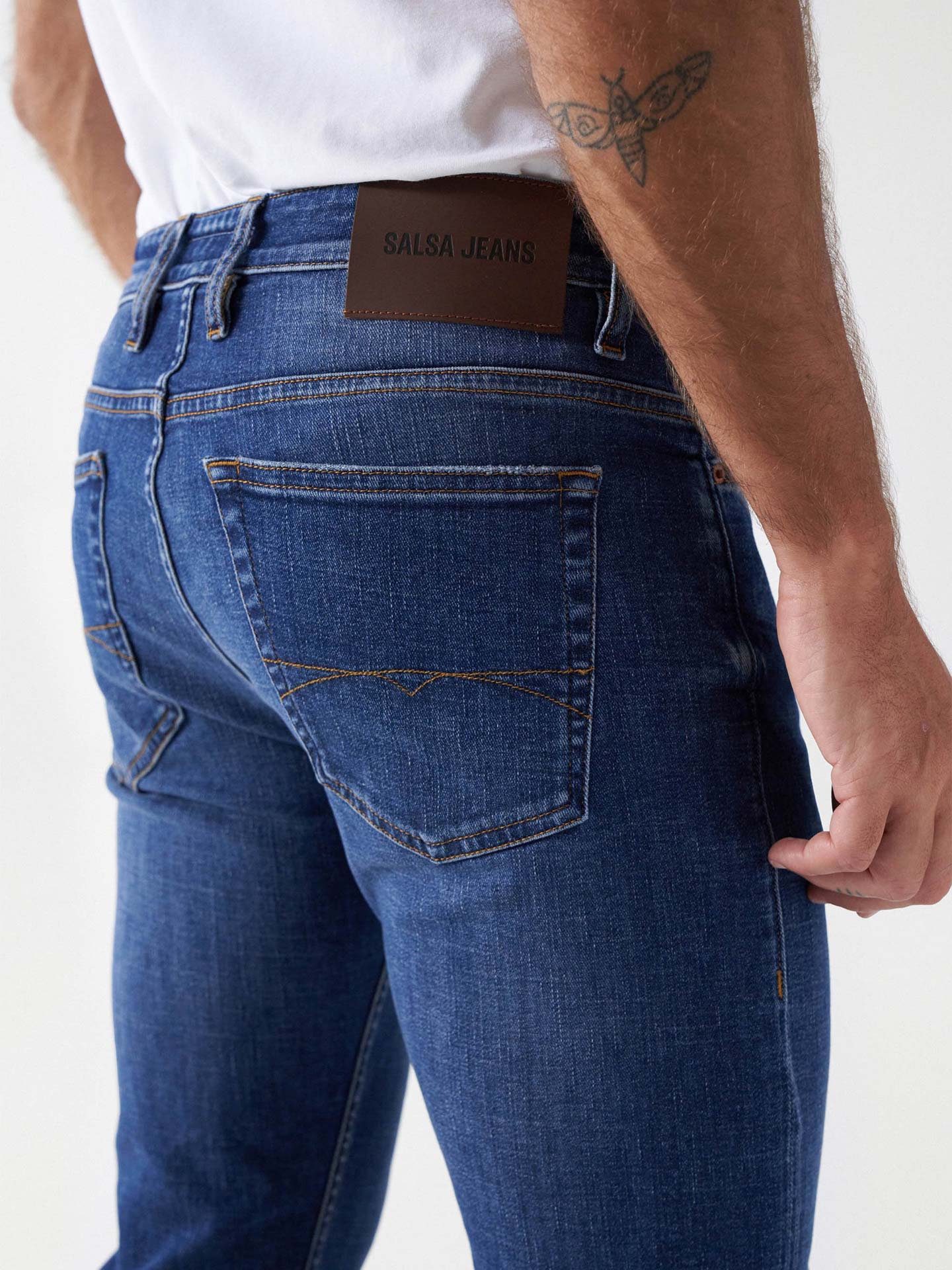 Calças de Ganga Slim Fit