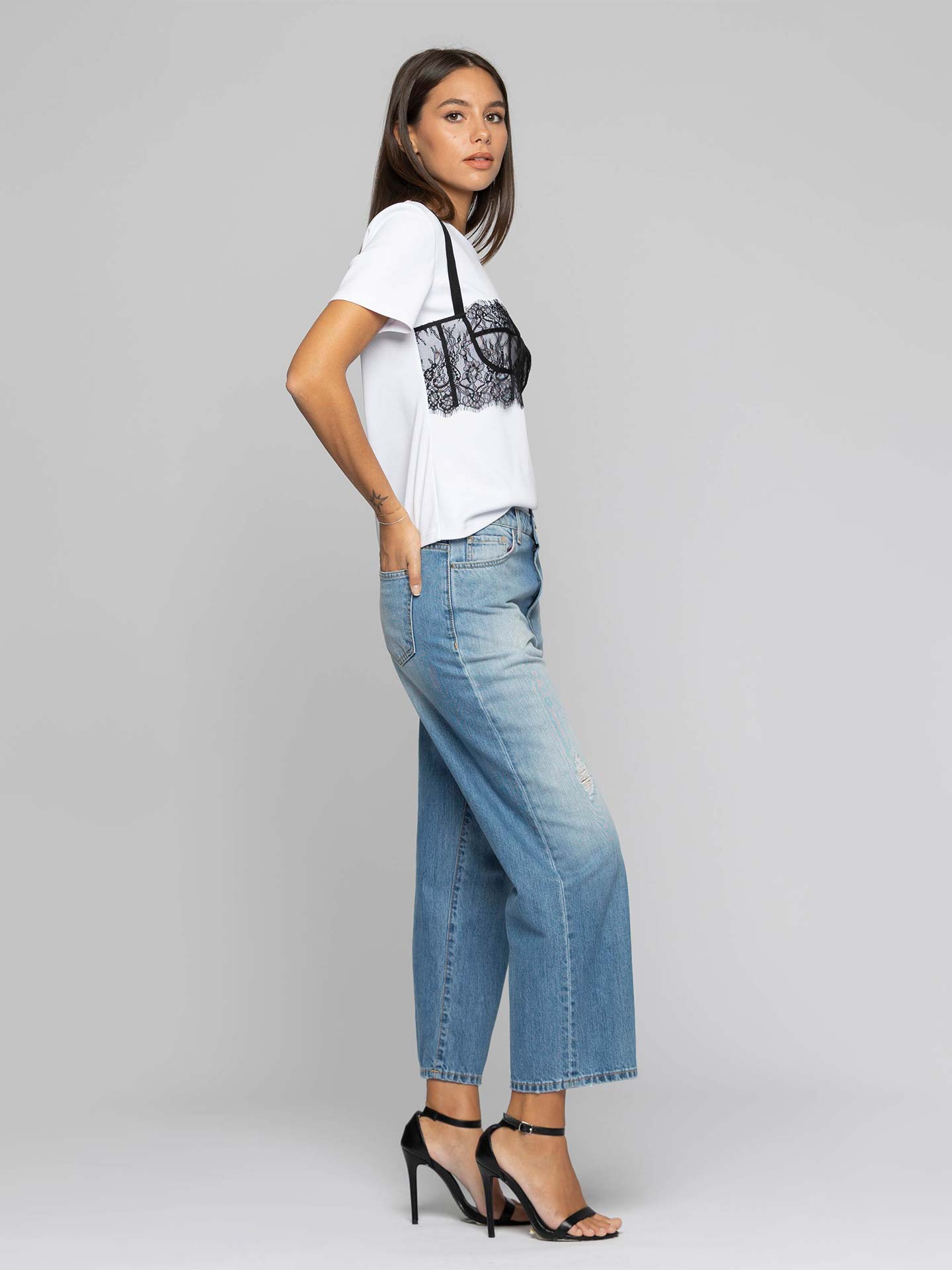 T-Shirt com Corset