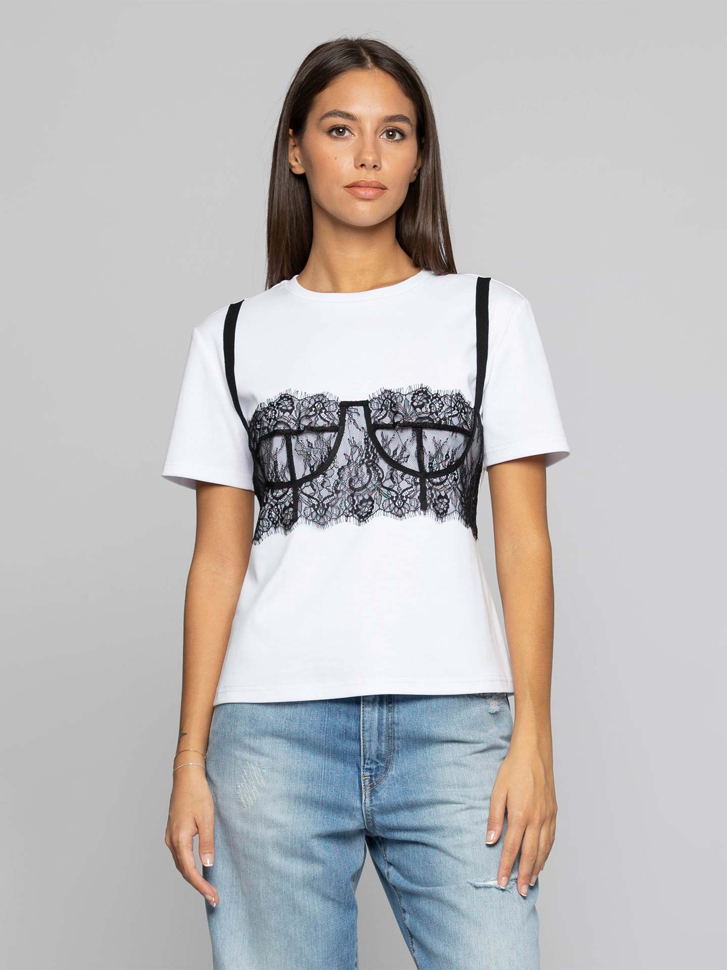 T-Shirt com Corset