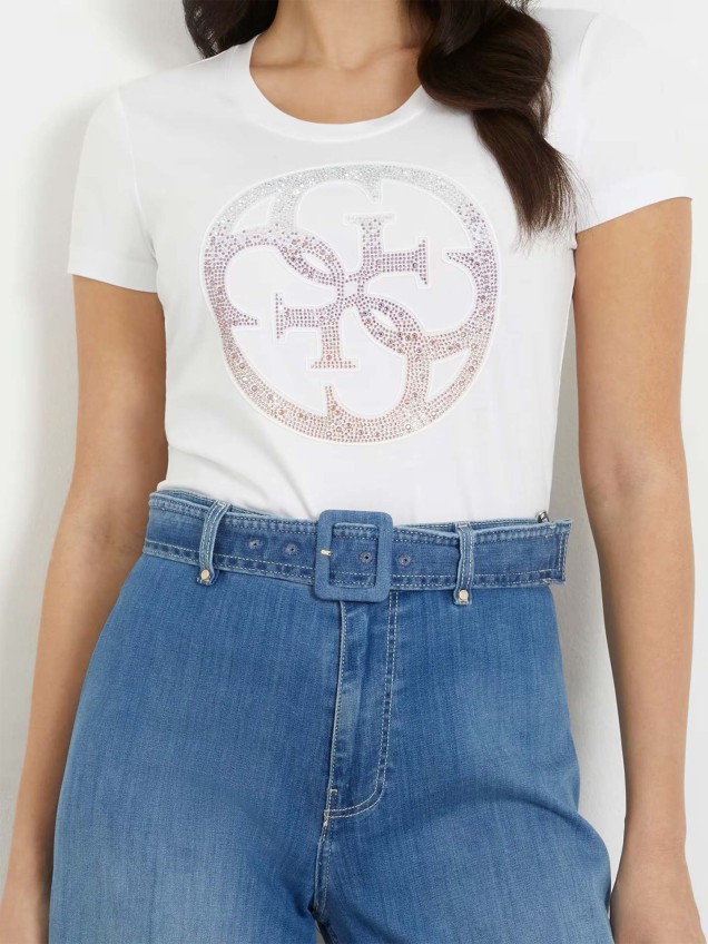 T-Shirt com Strass