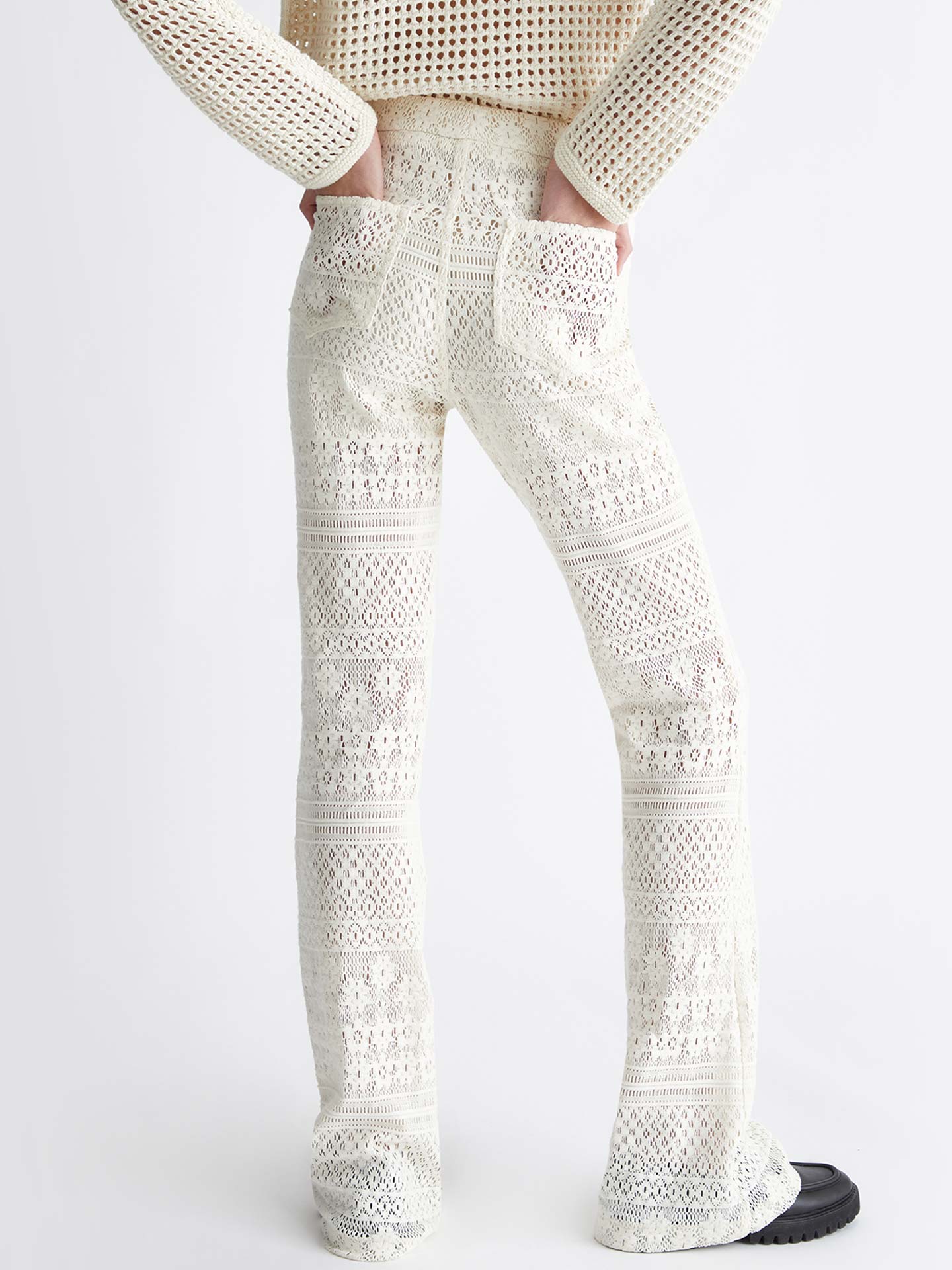 Calças em Tricot