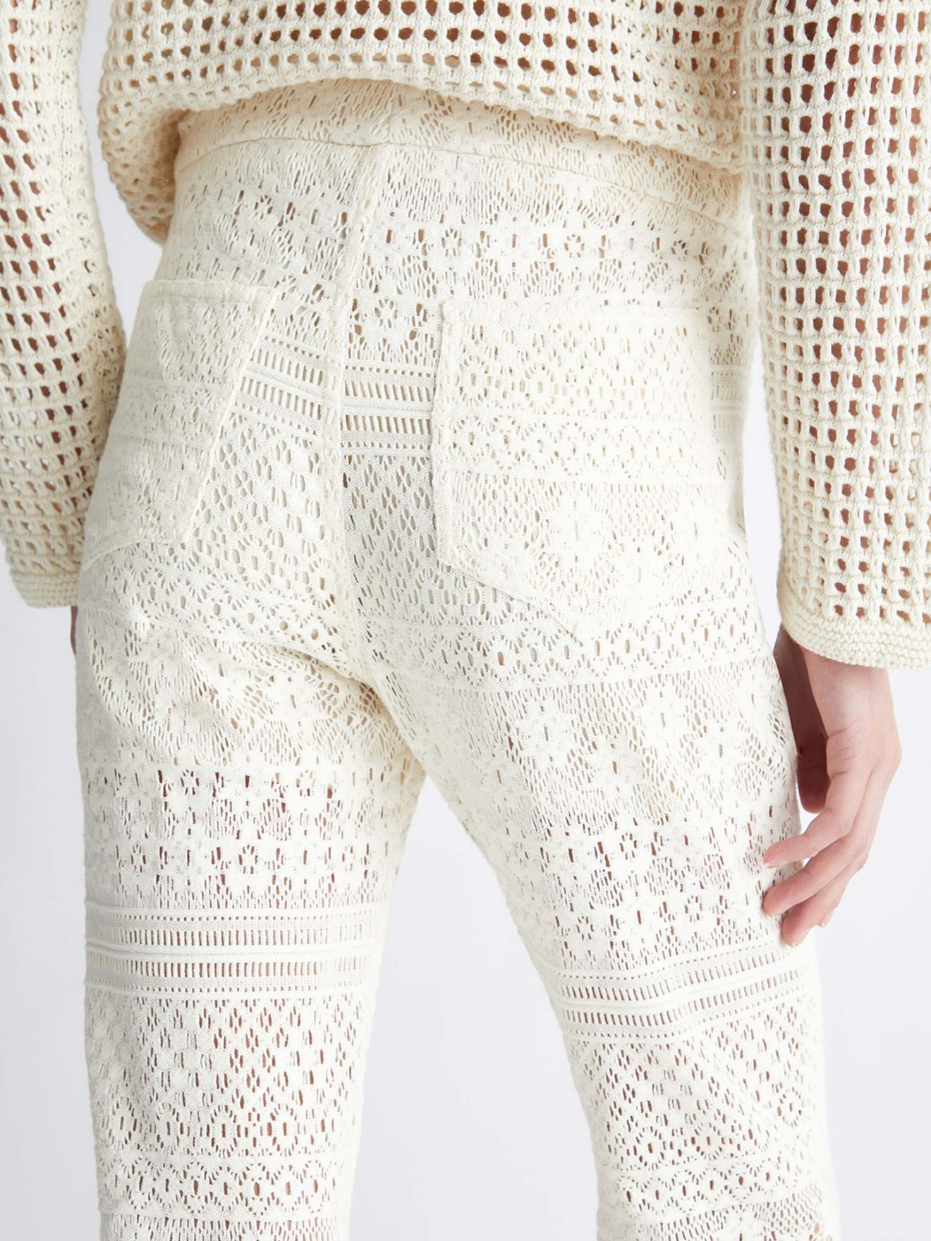 Calças em Tricot