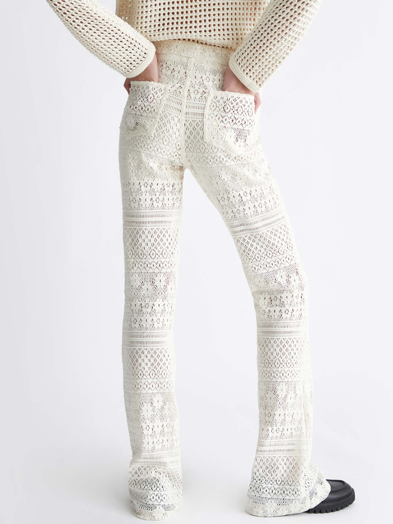 Calças em Tricot