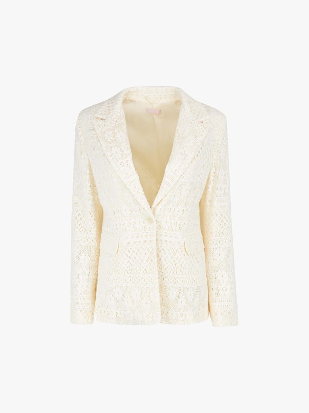Blazer em Tricot
