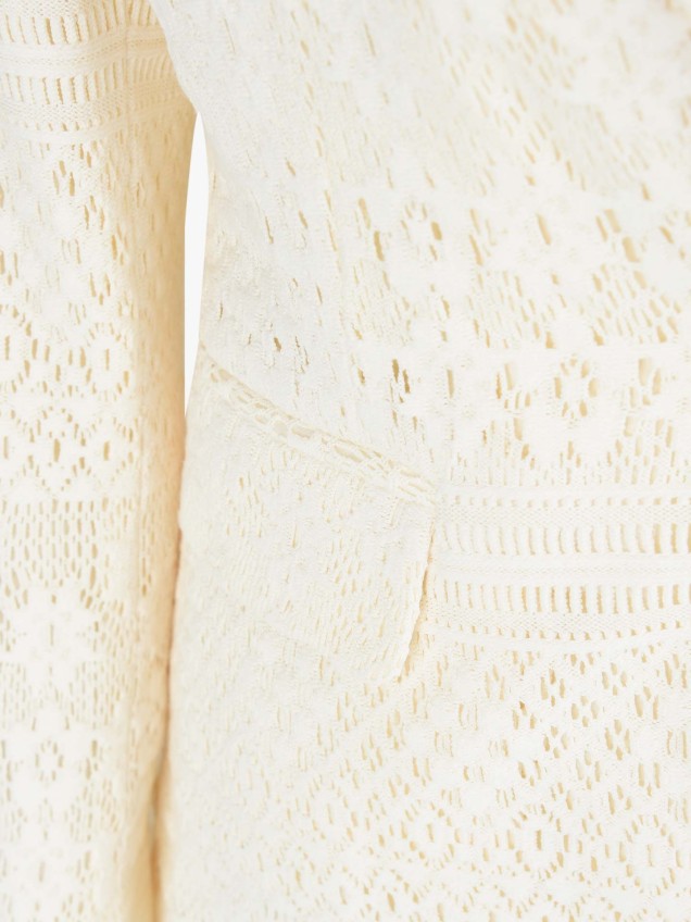 Blazer em Tricot