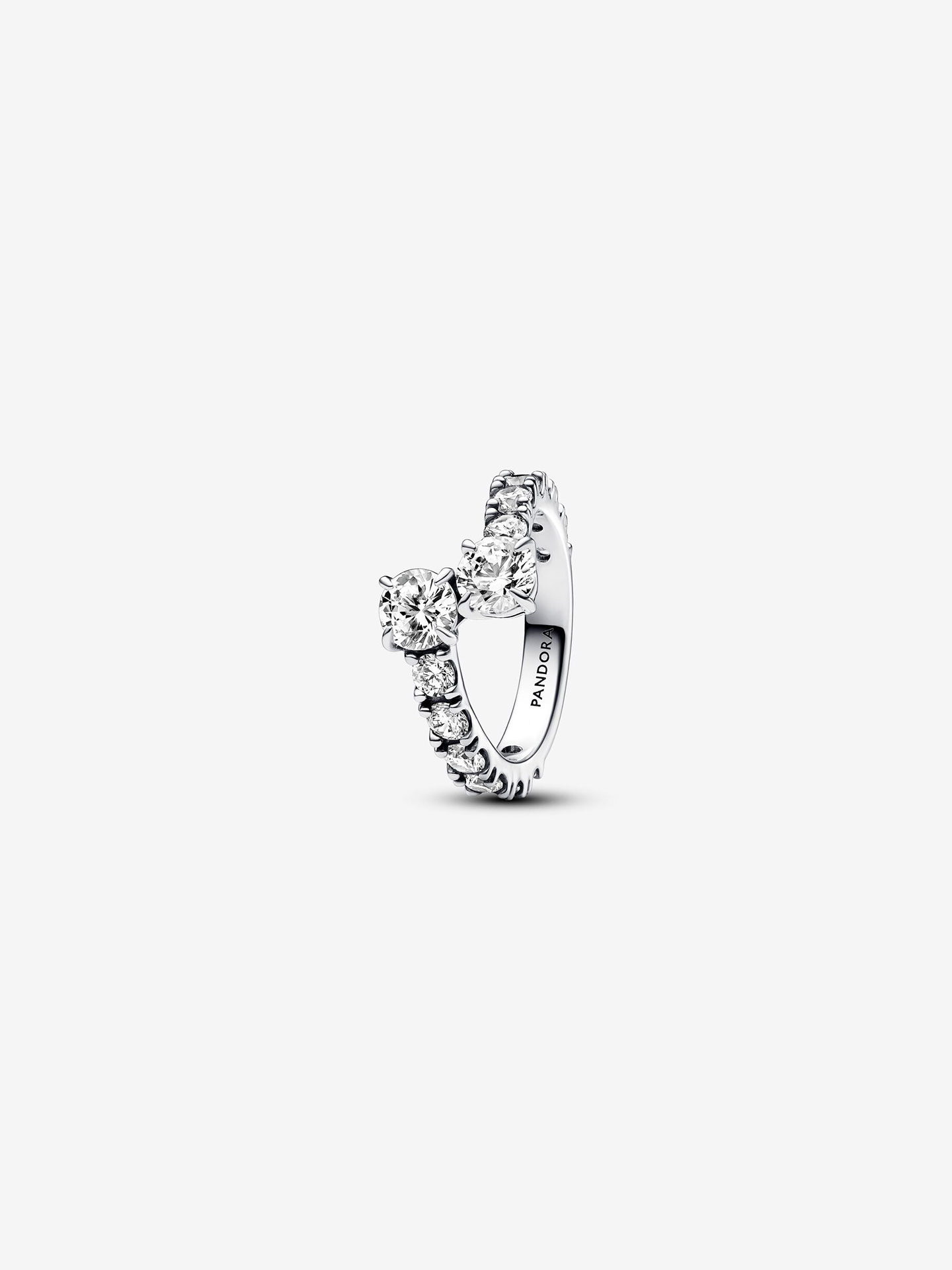 Anel Sparkling Overlapping Band