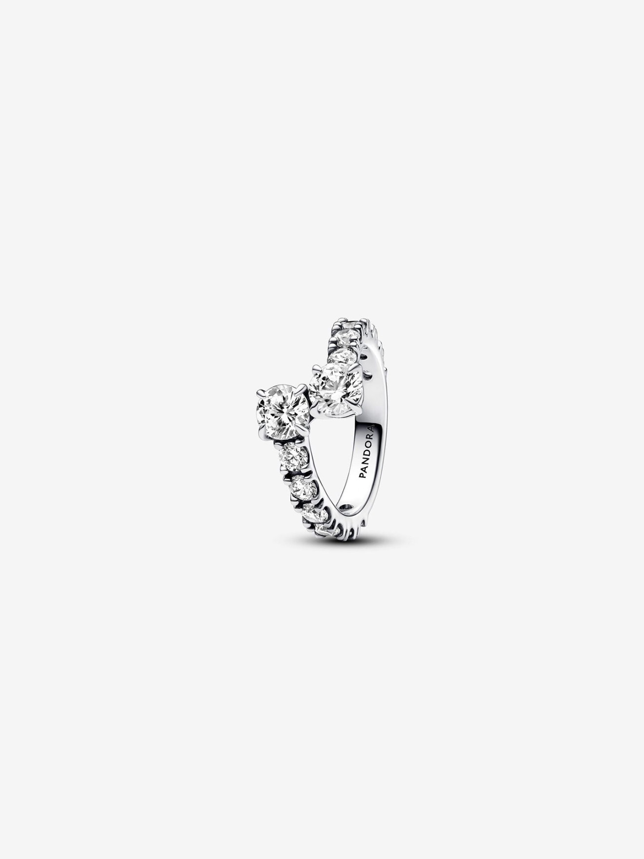 Anel Sparkling Overlapping Band