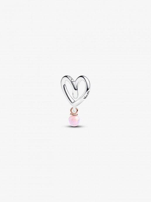 Conta Two-Tone Wrapped Heart