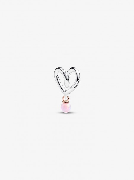 Conta Two-Tone Wrapped Heart