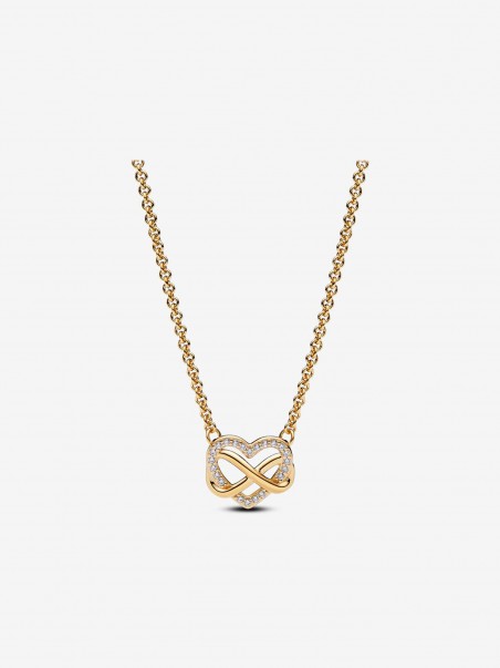 Colar Collier Sparkling Infinity Heart