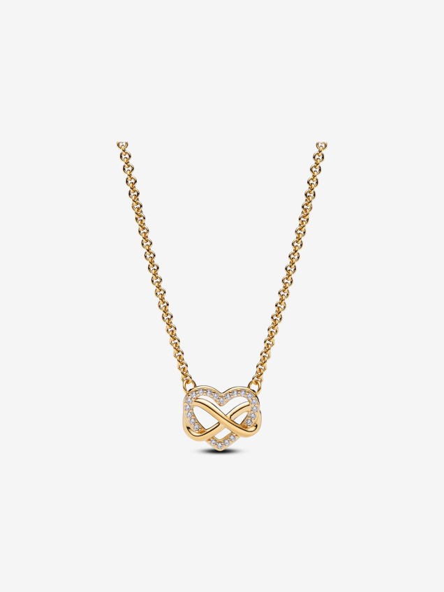 Colar Collier Sparkling Infinity Heart