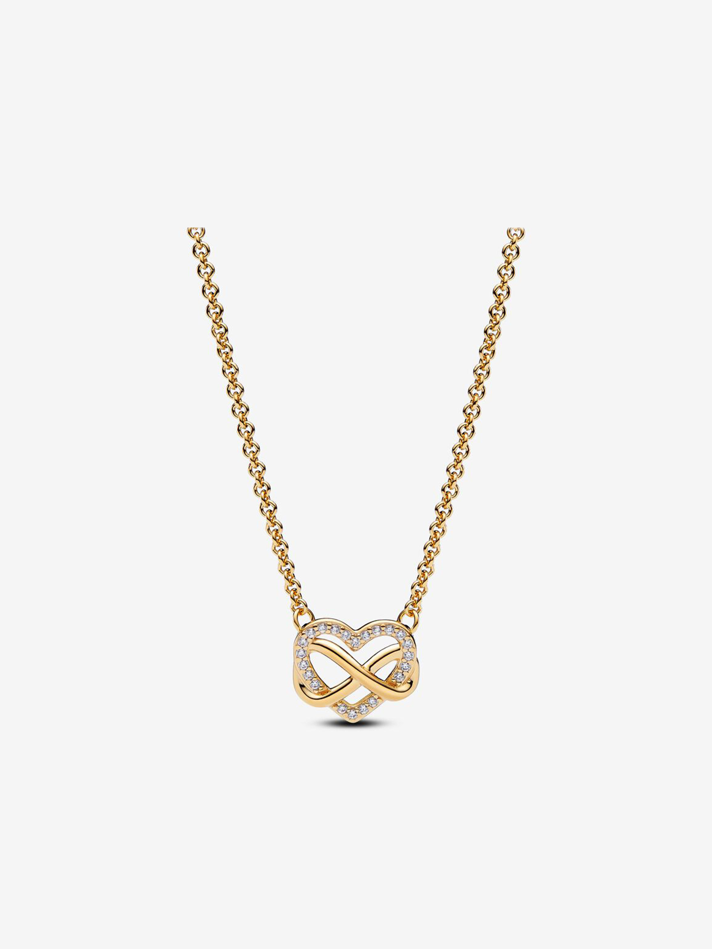 Colar Collier Sparkling Infinity Heart