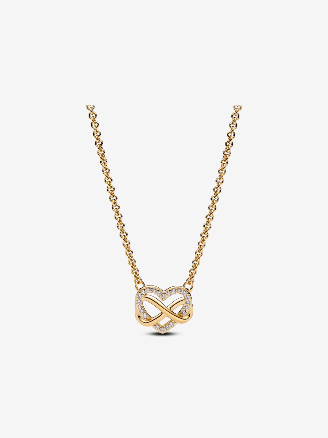 Colar Collier Sparkling Infinity Heart