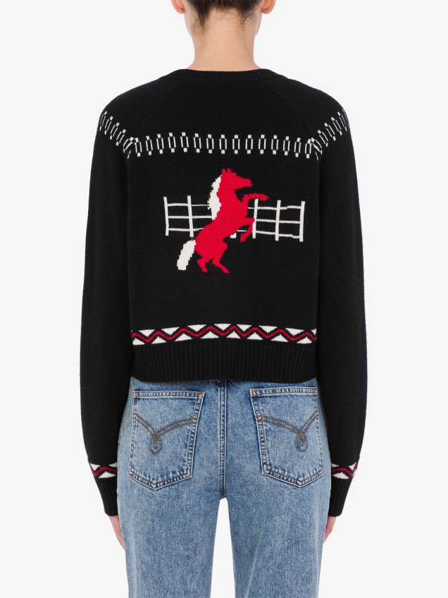 Cardigan com Padrão