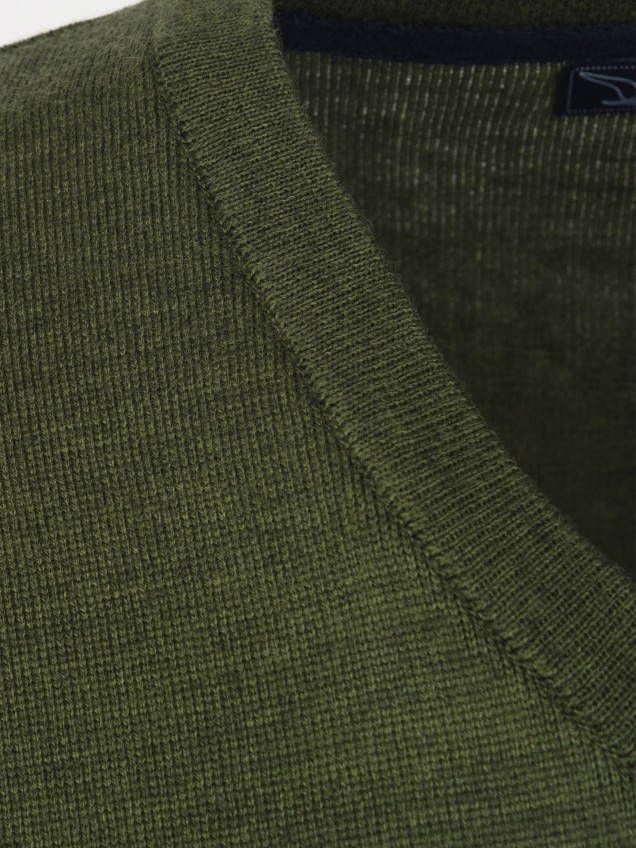 Camisola de Malha com Decote em V