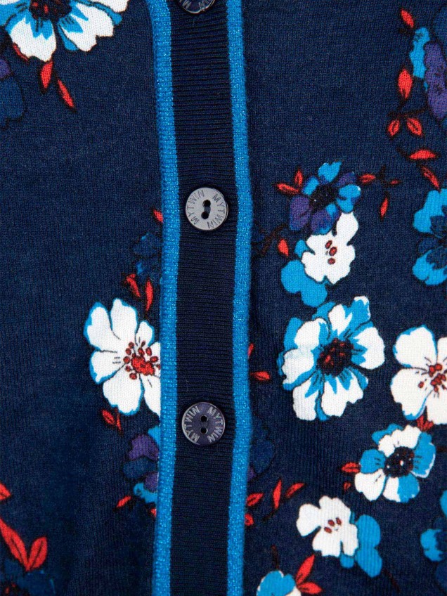 Casaco estampado floral