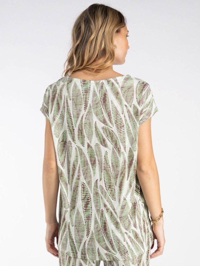 T-Shirt com Padrão