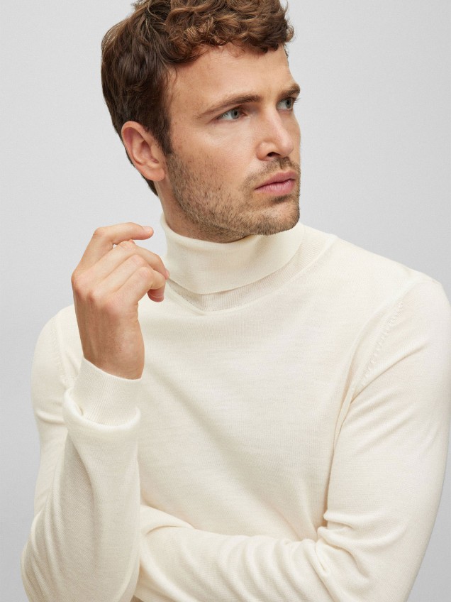 Camisola de Gola Alta Slim FIt