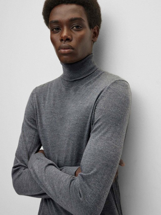 Camisola de Gola Alta Slim FIt