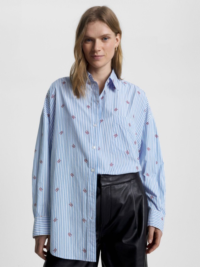 Camisa Oversized com Padr�o