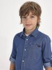 Camisa Denim com Bolso