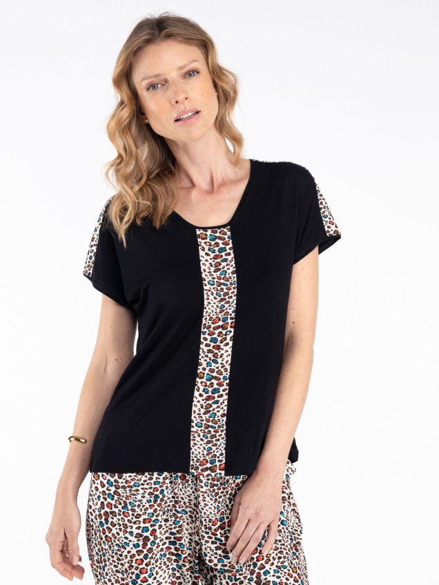 T-Shirt com Padrão