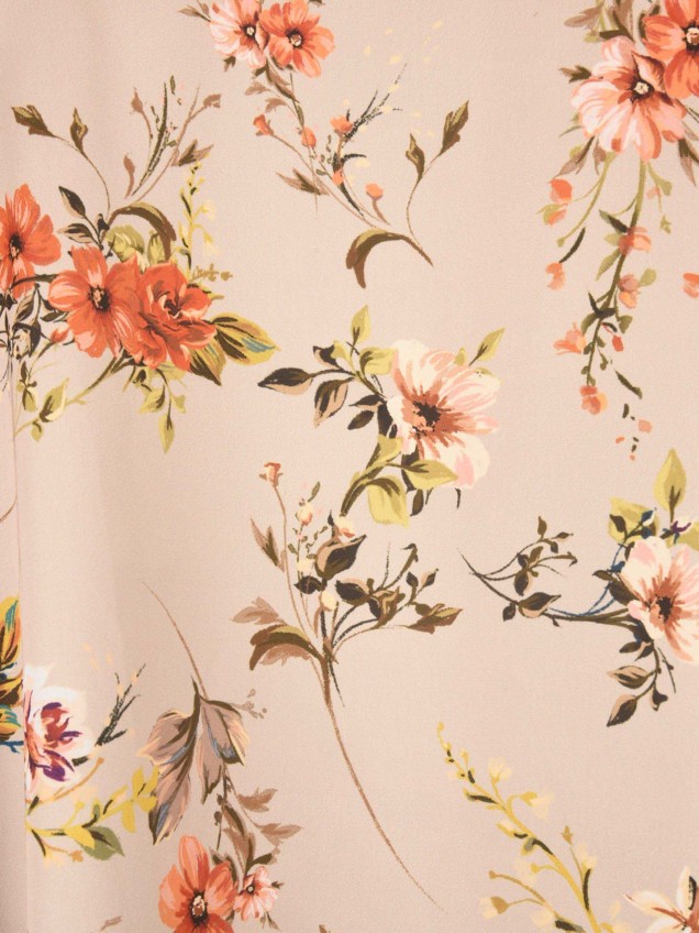 Túnica com Padrão Floral