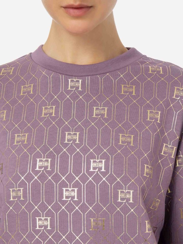 Sweatshirt com Padrão