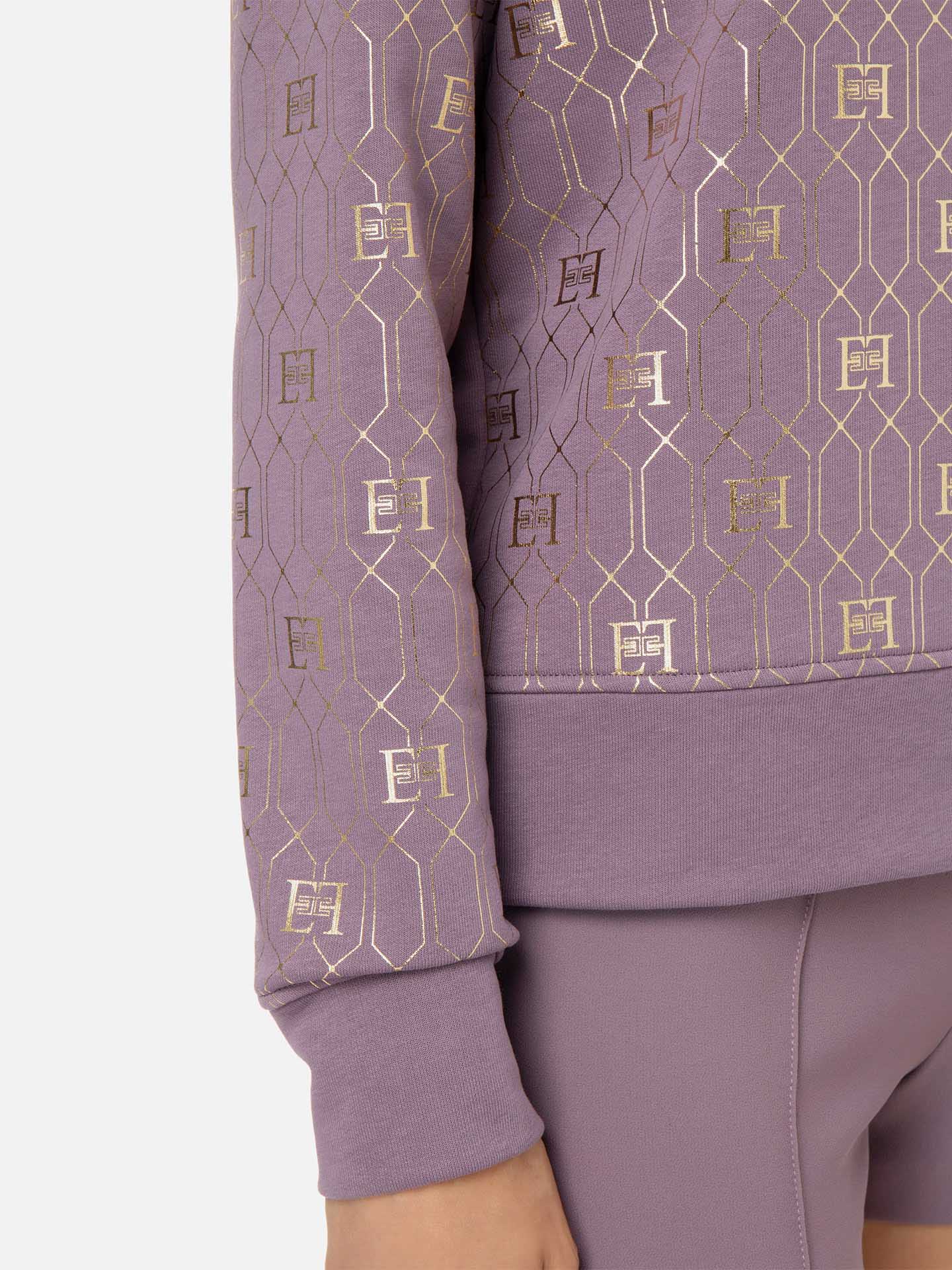 Sweatshirt com Padrão