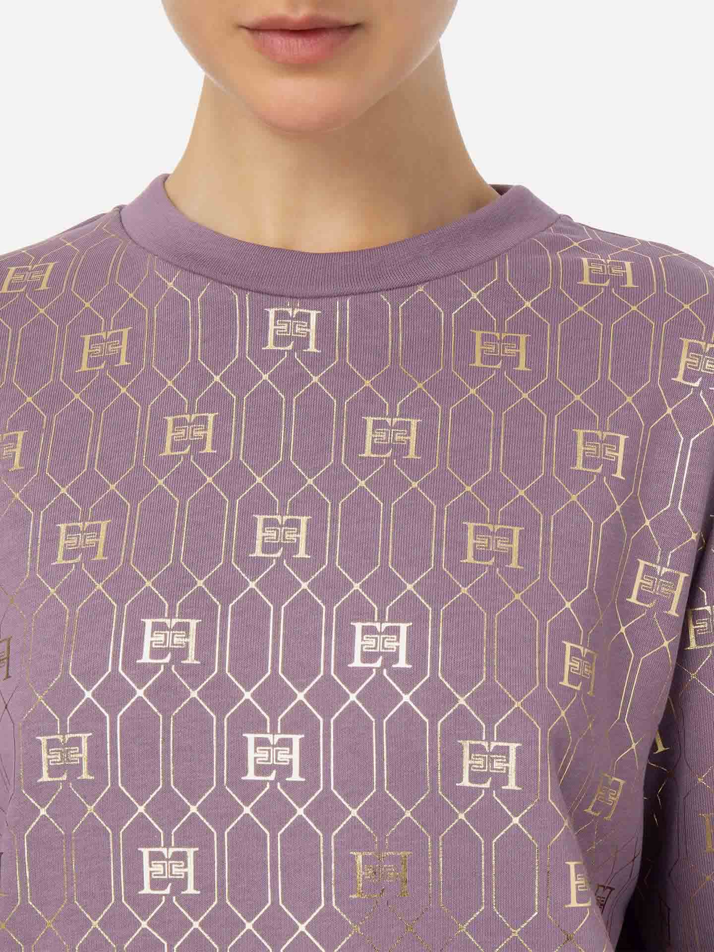 Sweatshirt com Padrão