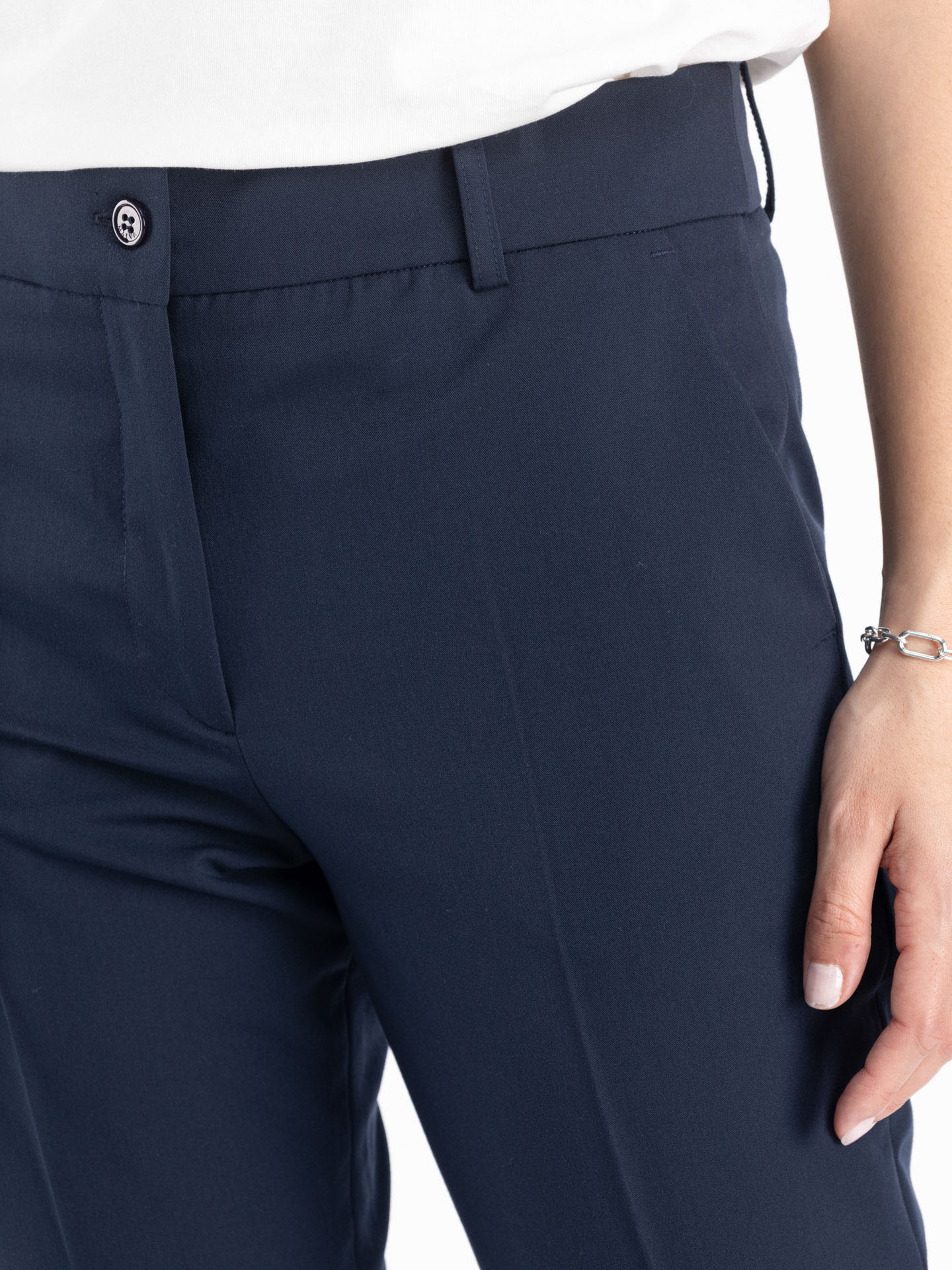 Calças Straight Fit