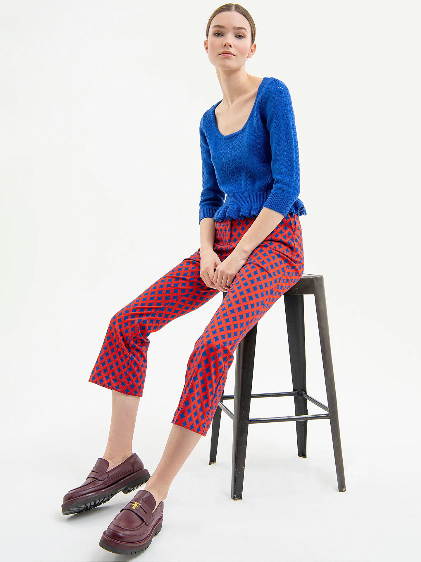 Calças Cropped Fit