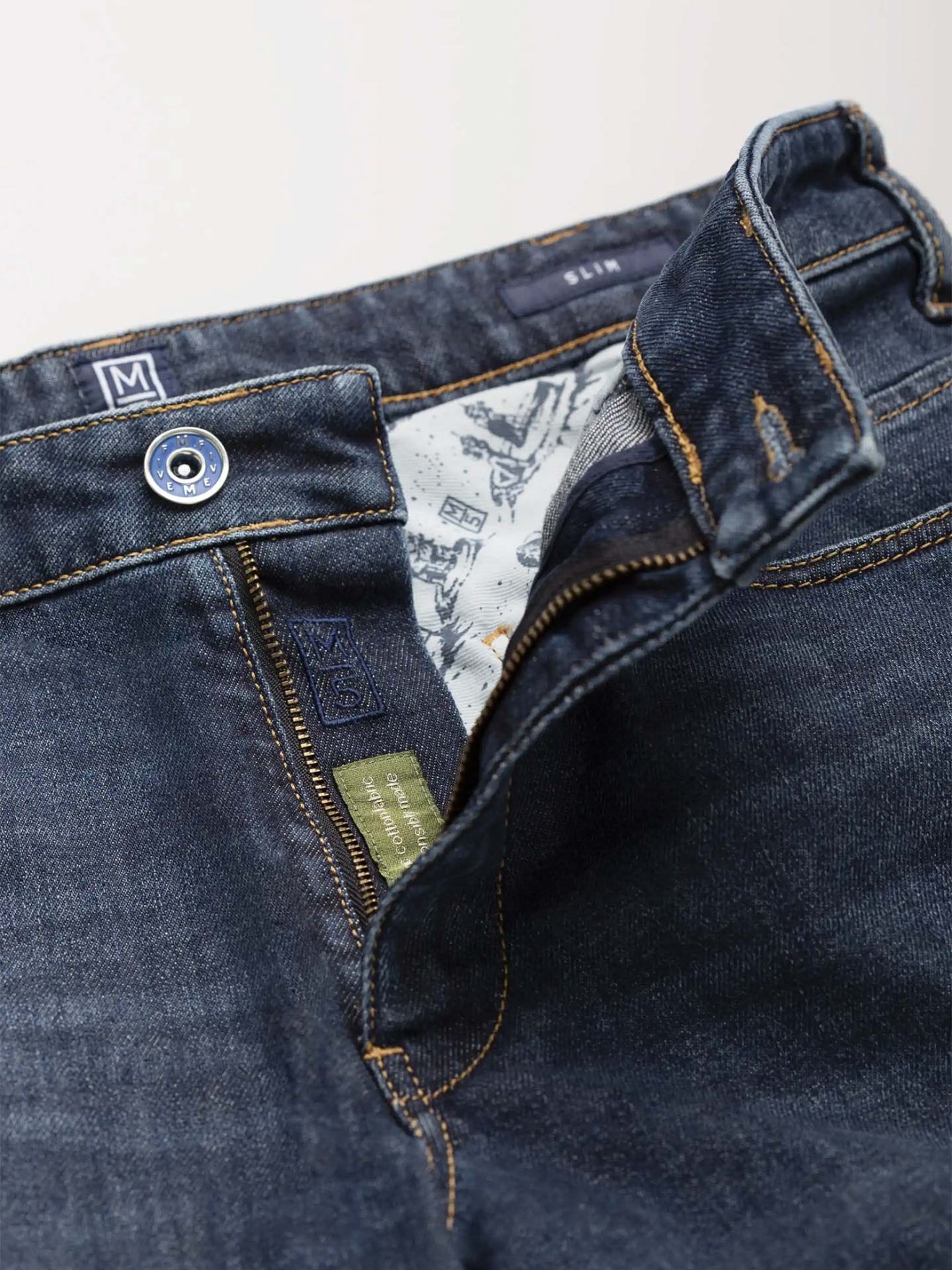 Calças de Ganga Slim Fit