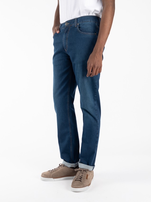 Calças de Ganga Straight Fit