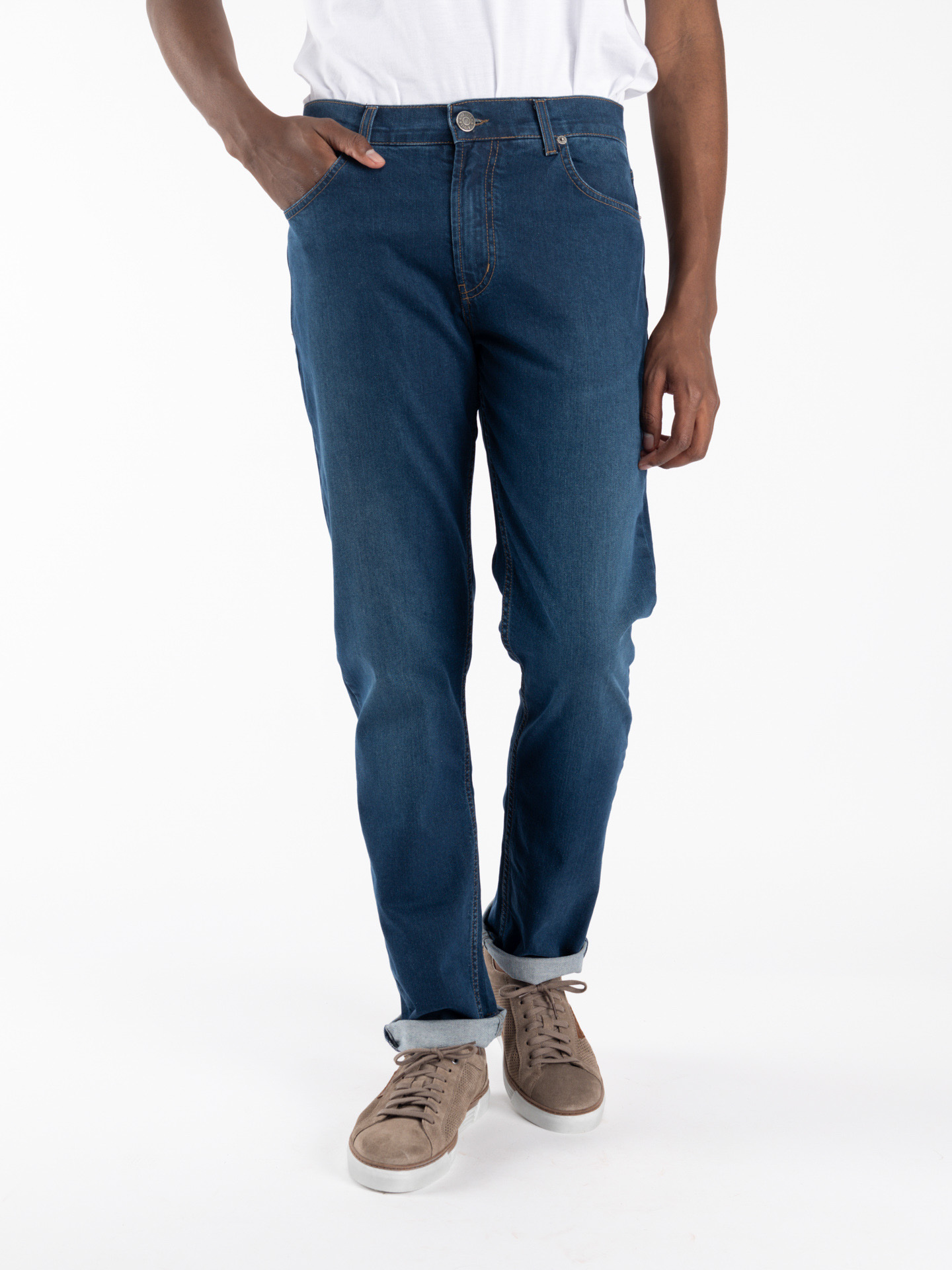 Calças de Ganga Straight Fit