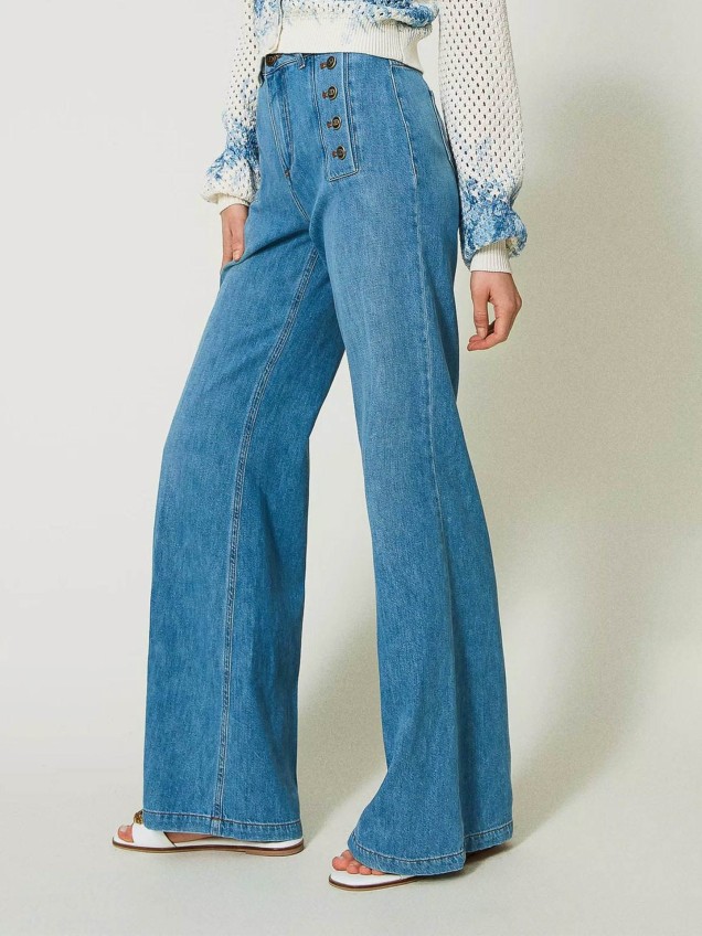 Calças de Ganga Flared Fit