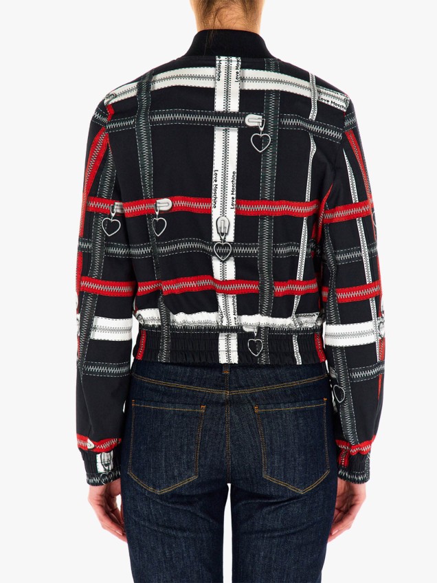 Bomber Jacket com Padrão