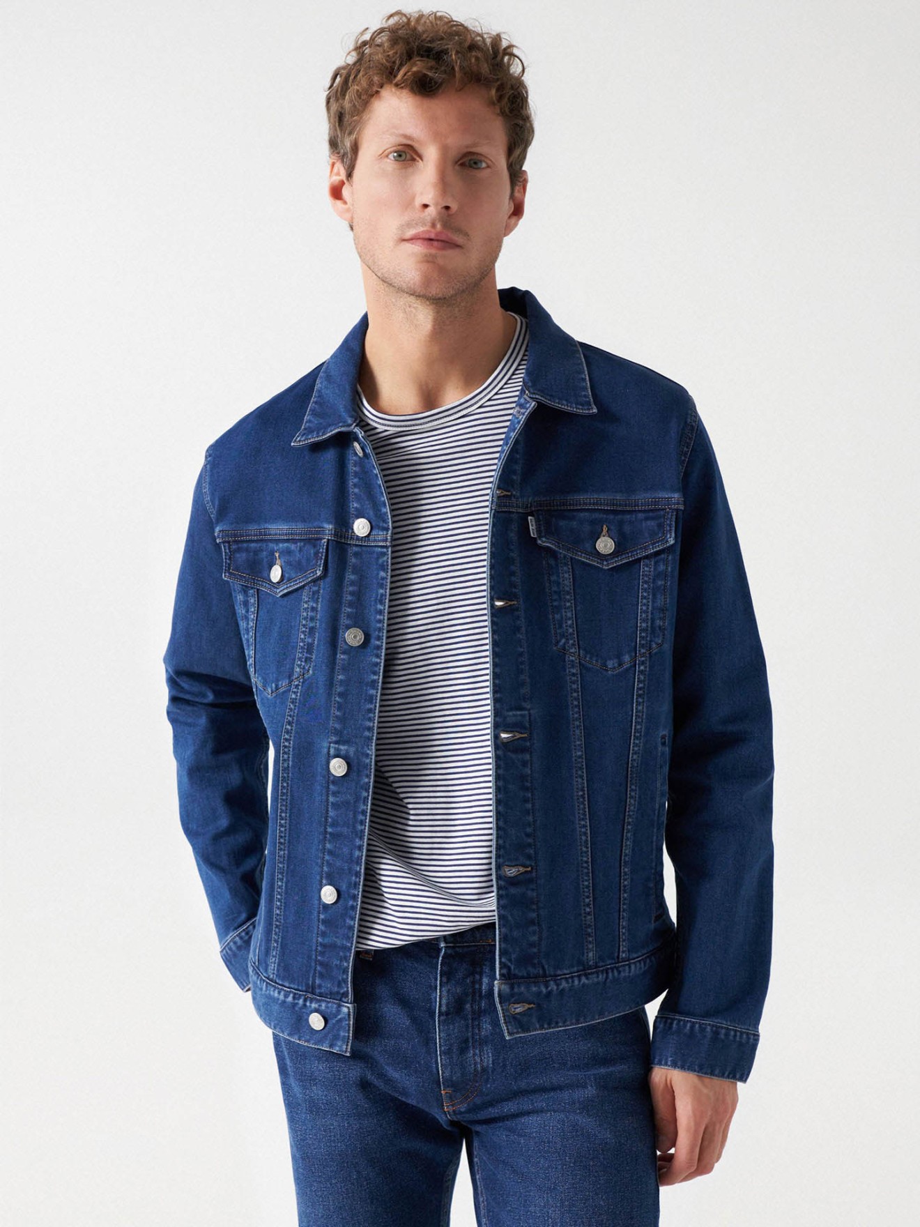 SALSA Homem Casaco de Ganga 1060546061AZL Marques Soares - Main Image