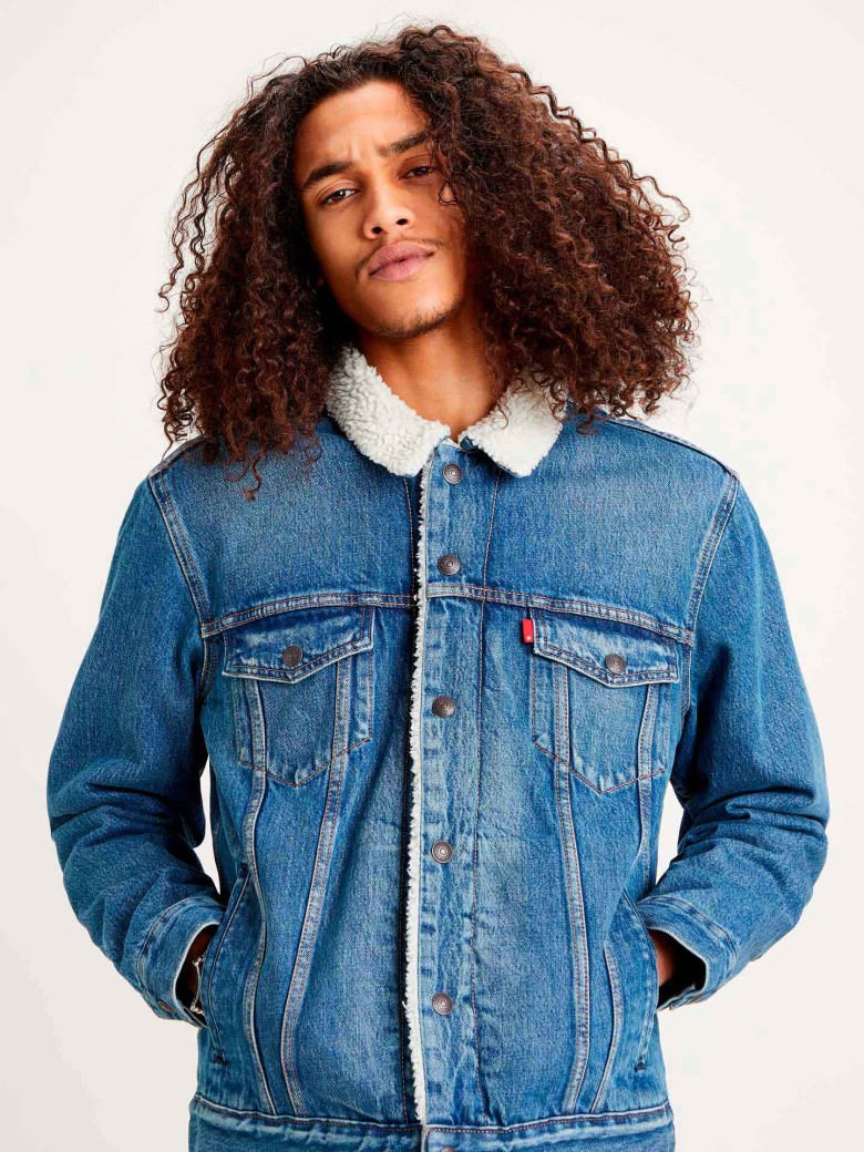 LEVIS Homem Blusão de Ganga com Pelo 1061543001AZL Marques Soares