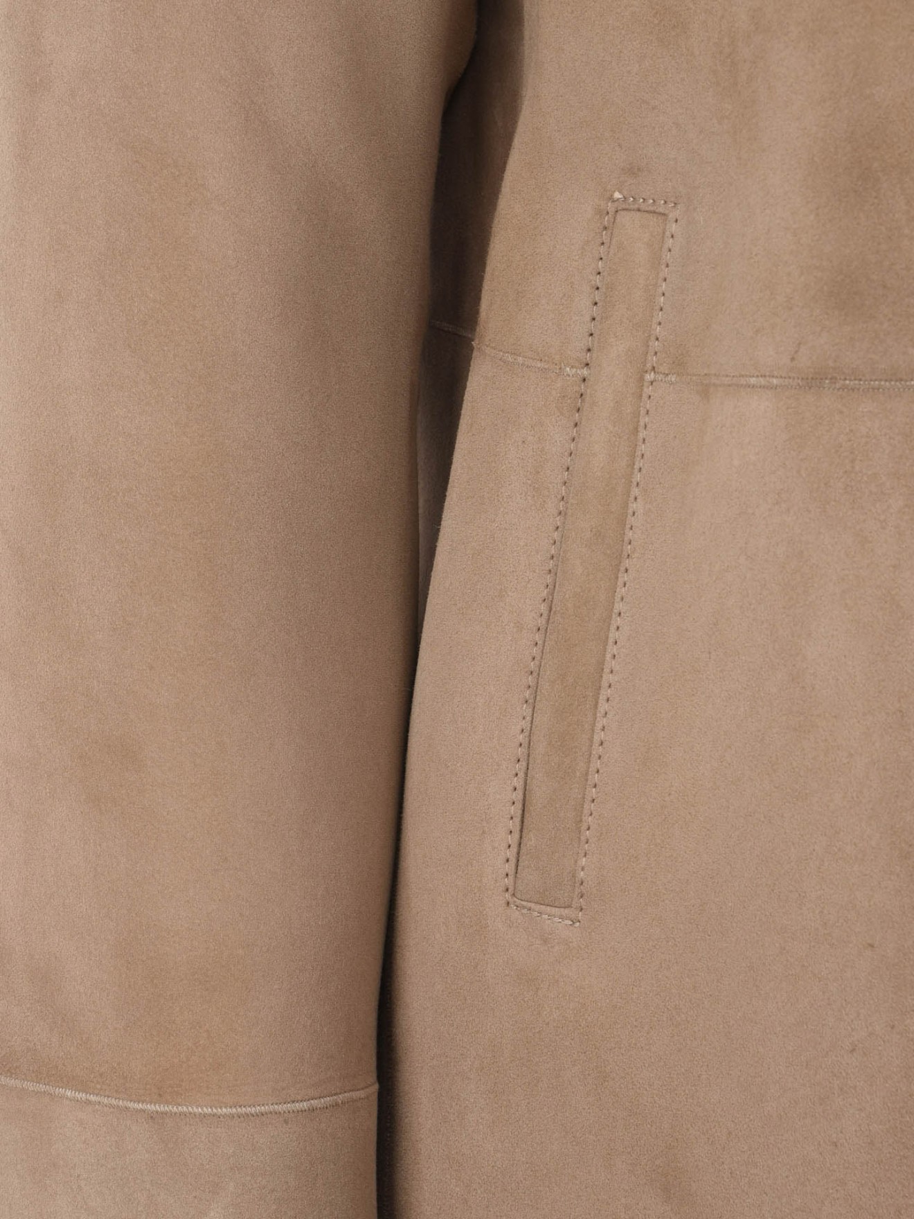 Double Face em Pele com Capuz