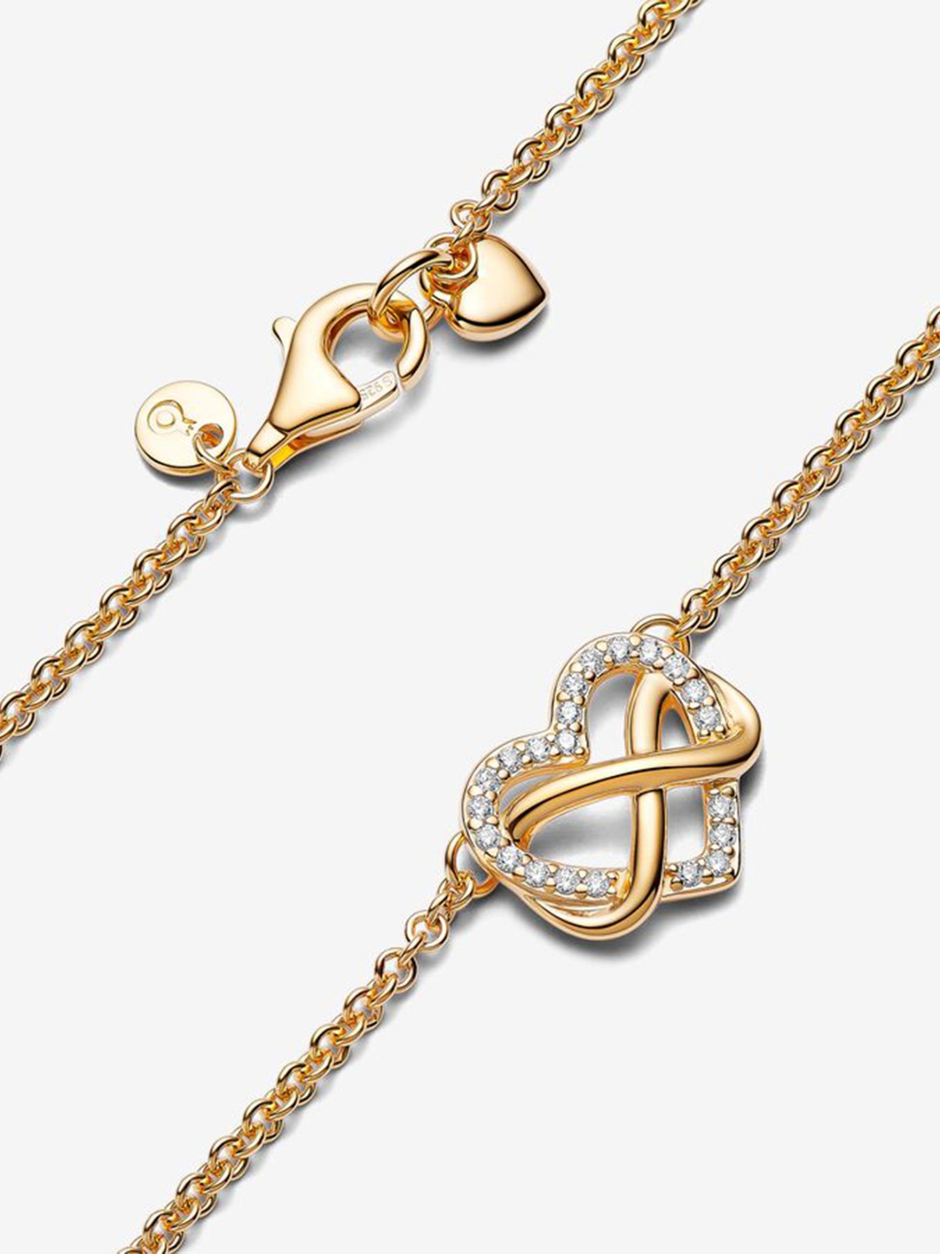 Colar Collier Sparkling Infinity Heart