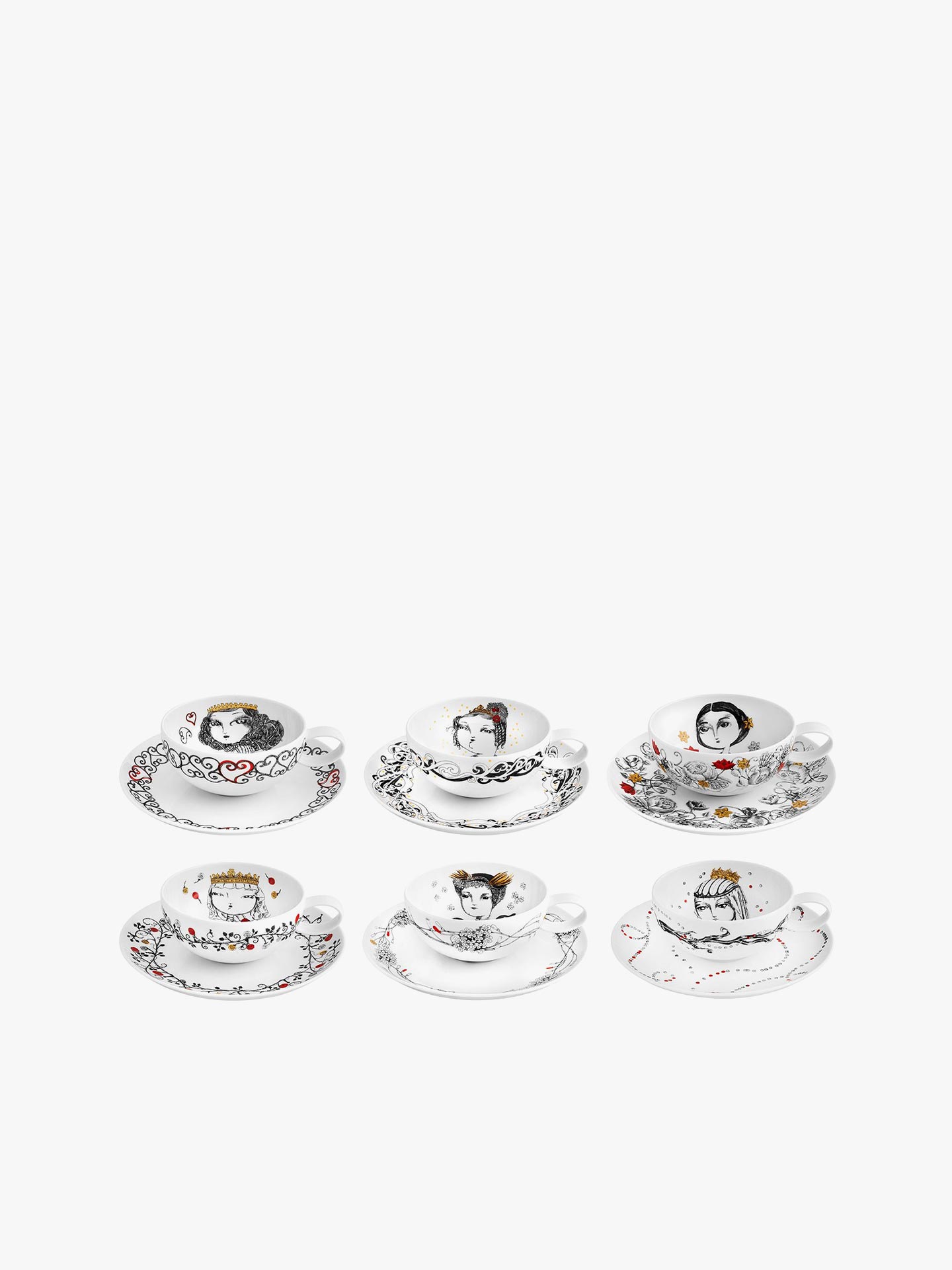 Conjunto 6 Pe�as Rainhas de Portugal