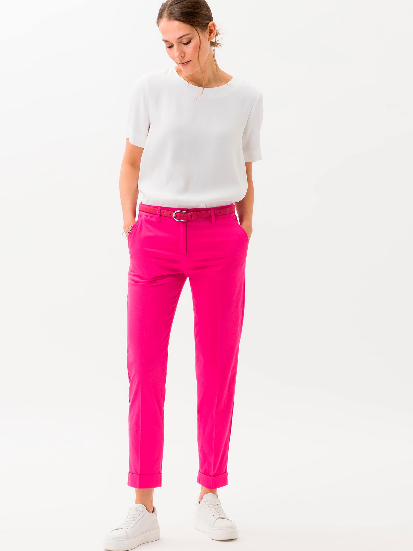 Calças Straight Fit