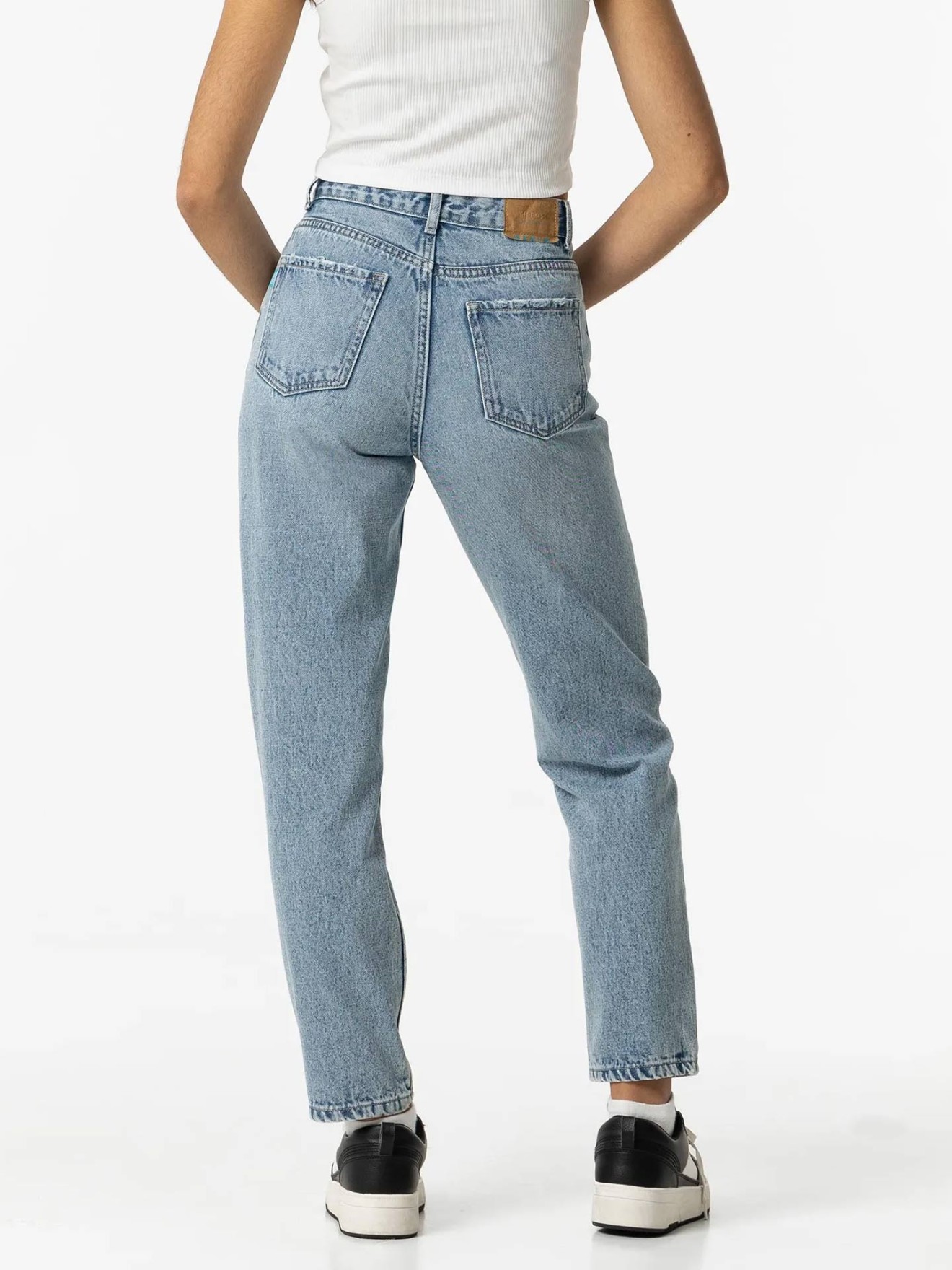 Calças de Ganga Mom Fit
