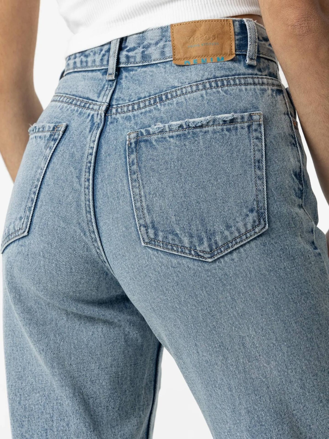 Calças de Ganga Mom Fit