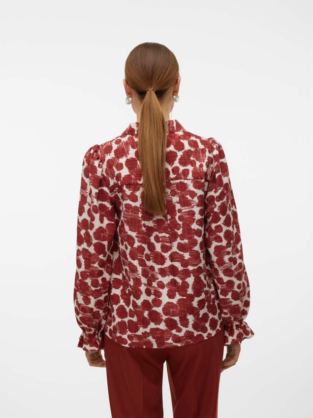 Camisa com Padrão Floral