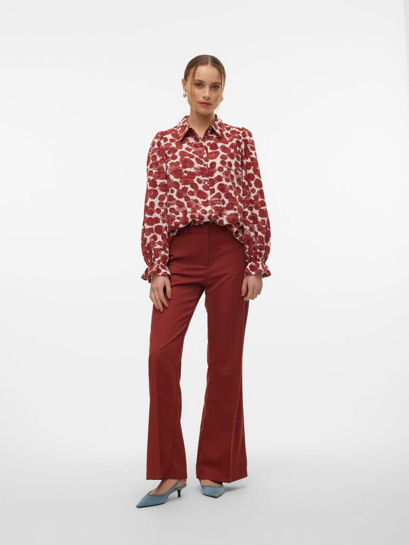 Camisa com Padr�o Floral