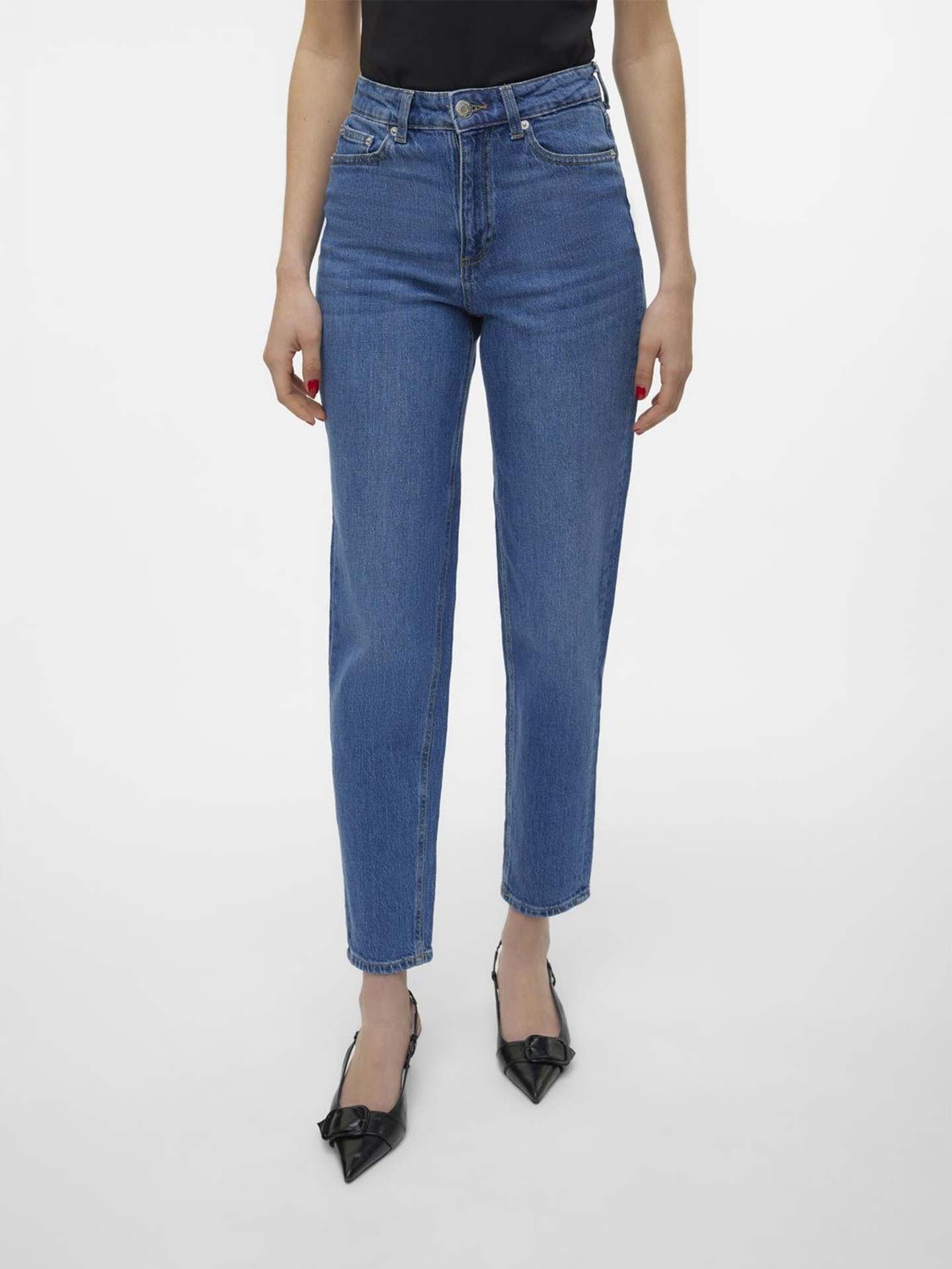 Calças de Ganga Mom Fit