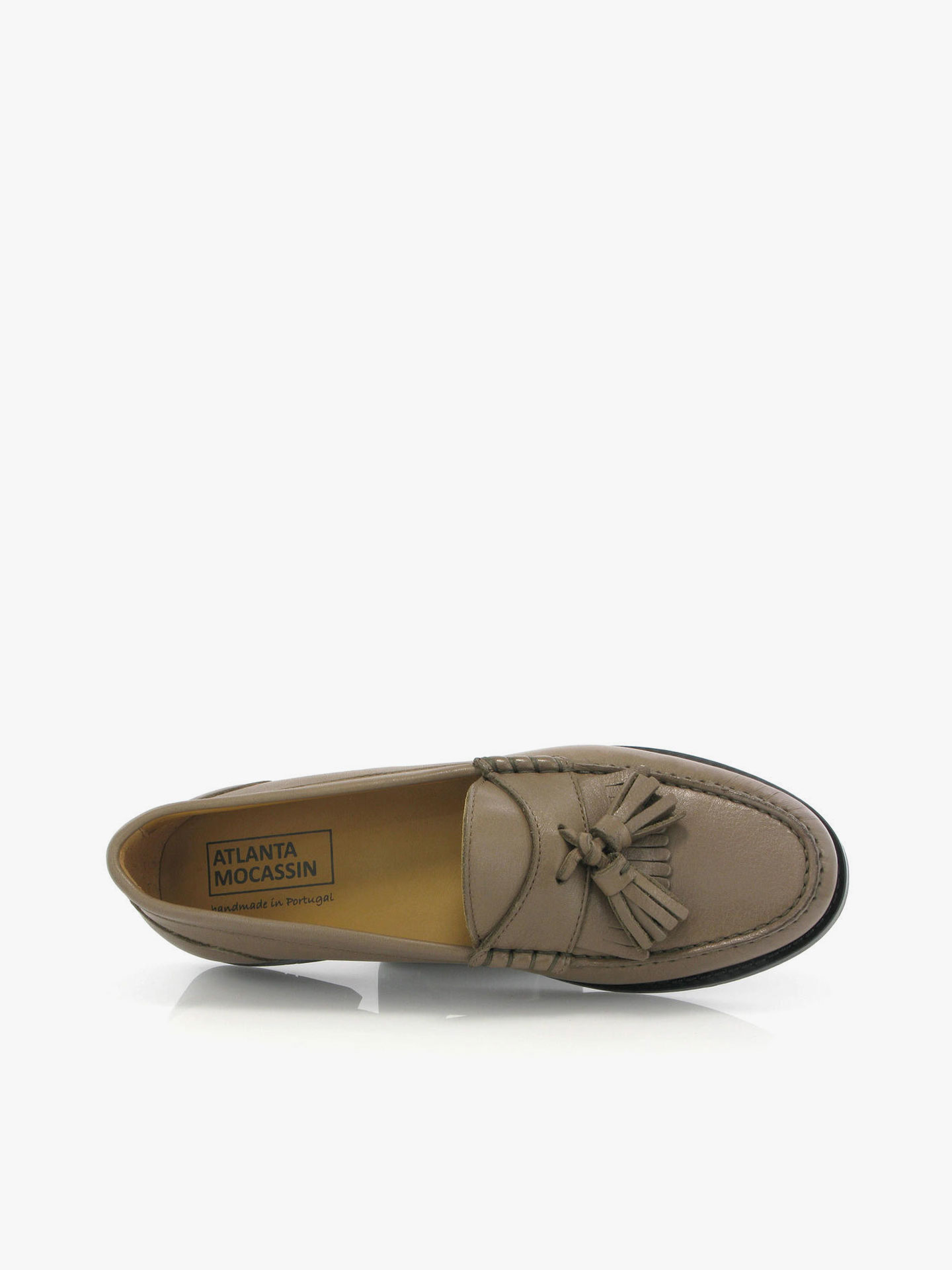 Loafers Sarah em Pele Com Borlas