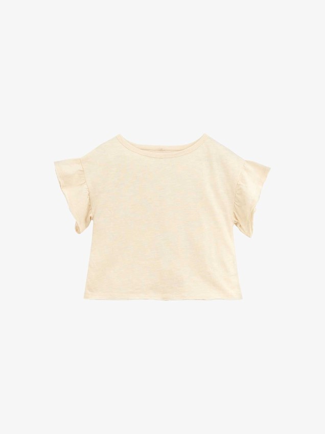 T-Shirt com Folhos